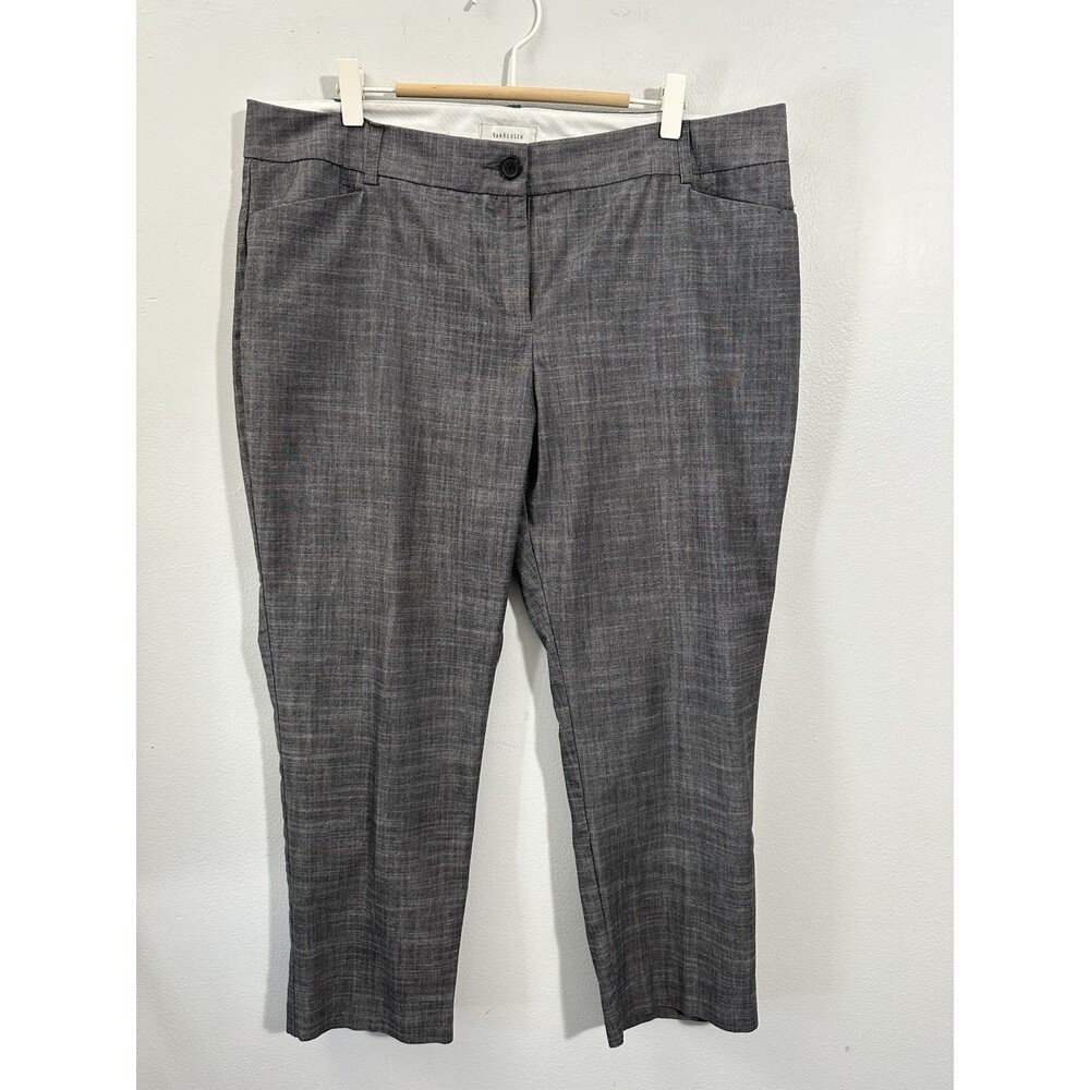 Van Heusen Women’s 14 Gray Stretch Classic Fit Crop Dress Pants